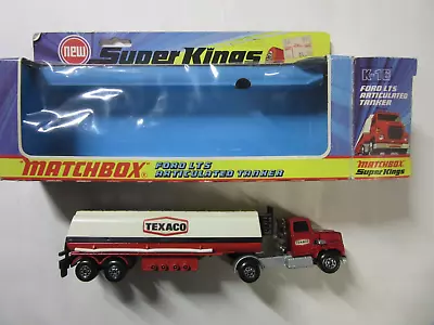 Matchbox Super Kings K-16 Ford Articulated Tanker TEXACO W Near Perfect Box Mint • $75.75