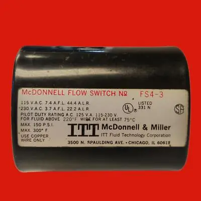 McDonnell & Miller No. FS4-3 Flow Switch • $99