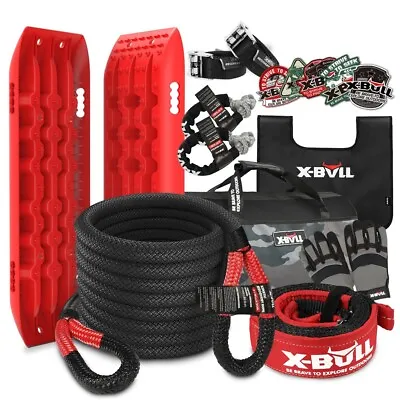 X-BULL 4WD Recovery Kit Winch Recovery Track Kinetic Rope Snatch Strap Off-road • $219