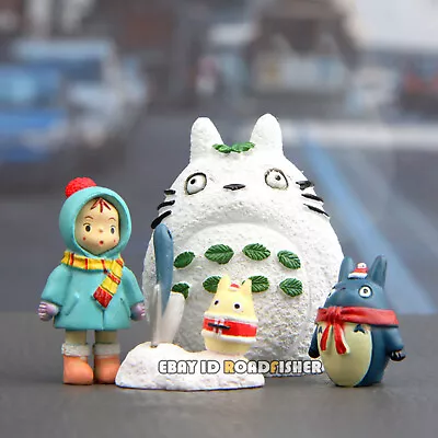 4PCS/Set Anime Figure Studio Ghibli My Neighbor Totoro Winter Christmas Ver. Toy • $20.68