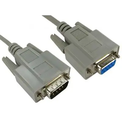 Long 9 Pin Serial RS232 Com Male To Female Lead Extension Cable 10m  • £10.99