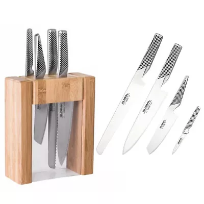 100% Genuine! GLOBAL Teikoku 5 Piece Knife Block Set! Made In Japan! RRP $699.00 • $329