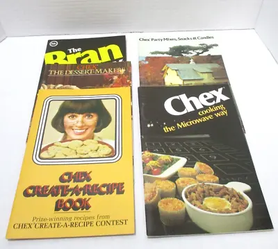 6 Vintage Chex Cookbooks The Desert Maker Bran Microwave Create A Recipe PB • $11.99