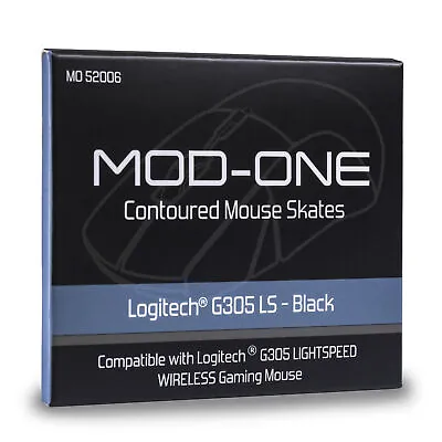 MOD-ONE Contoured Mouse Skates For Logitech G305 Lightspeed Black • $7.99