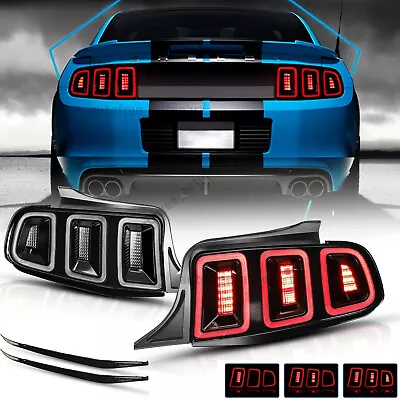 Tail Lights For 2010-2014 Ford Mustang LED Sequential Signal DRL Brake Lamps Set • $399.99