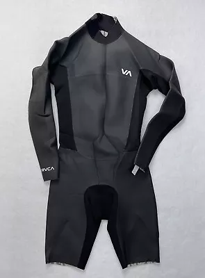 RVCA Mens Wetsuit Size Small Long Sleeve Short Legs Black NEW • $139.99