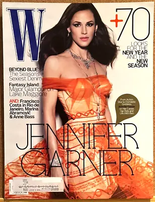 JENNIFER GARNER - W Magazine  Jan 2010 - LIKE NEW - No Label • $20