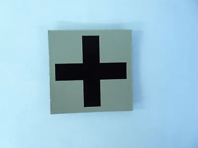 MEDIC CROSS INFRARED MB ON TAN SolasX PATCH 2  X 2  WITH VELCRO® BRAND FASTENER • $7.90