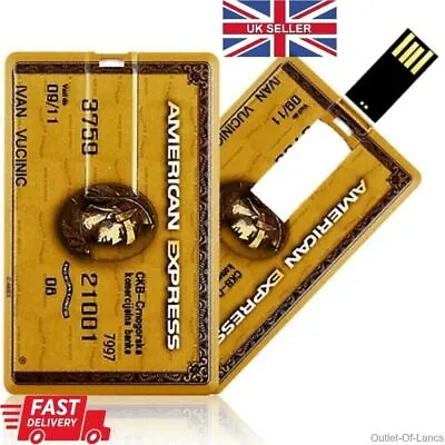 American Express Credit Card 16GB USB 2.0 Flash Drive Memory Stick Novelty Slim • £4.99