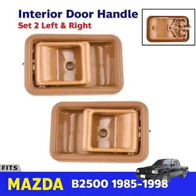 For Mazda B-Series B2500 Pickup 323 1985-98 Interior Door Handle Brown Pair G06 • $31.20