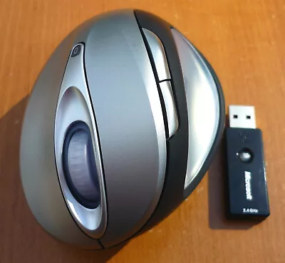 Microsoft Natural Wireless Laser Mouse 7000 Silver W/ Dongle Receiver Model 1117 • $109.85