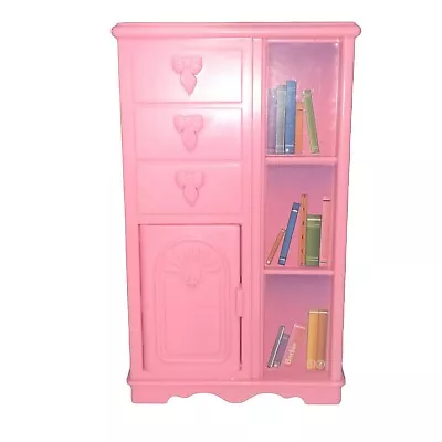 1992 Mattel Barbie Furniture Bookcase/Chest Of Drawers 6  X 3 1/2 X 1 1/8  EUC • $14