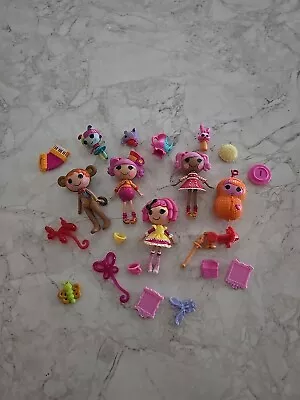 Lot Of 4 Lalaloopsy Mini Dolls With Pets & Accessories  • $9.99