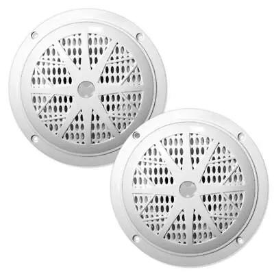 £23 • Buy Pyle PLMR61W Waterproof 120W 6.5  Inch 2 Way Marine Boat In Wall Cabin Speakers