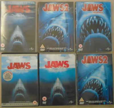 Jaws 1 2 3 & 4 The Revenge - Choose Your Film (s) • £3