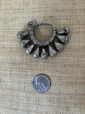 Vintage Hmong Silver Pendant Circle Design. Miao Silver • $9