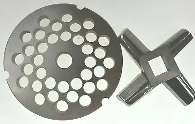 #32 X 3/8  STAINLESS Meat Grinder Plate & Heavy Duty Knife For Hobart Biro • $69.75