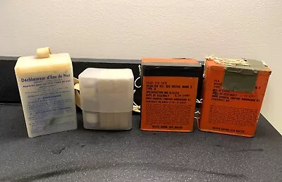 FOUR Vintage Army/Navy/Air Force Survival Sea Water Desalter Kits • $40