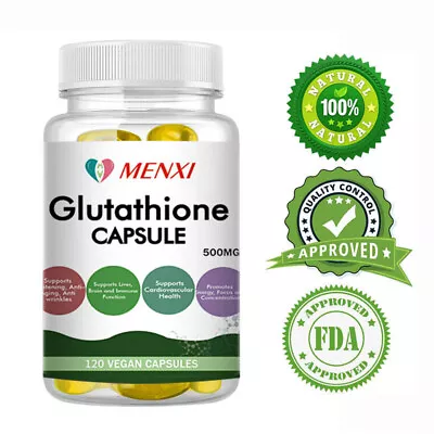 Glutathione Capsules Vitamin C Skin Whitening Anti Aging Support Organic Natural • $12.89