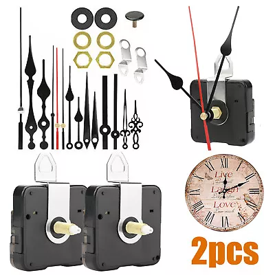 Quartz Wall Clock Movement Mechanism DIY Replacement Hands Motor Repair Tool Kit • $9.98