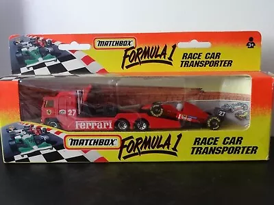 Matchbox F1 Formula 1 Ferrari Race Car Transporter Mint & Boxed • $74.69