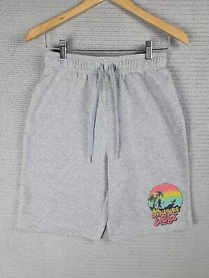 Stranger Things Shorts Active Sweat Size Small Monster Surf Logo Paradise Faded • $25.49