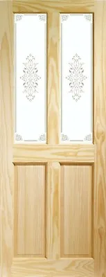 £54.99 • Buy Victorian 4 Panel Internal Clear Pine Door With Campion Glass Product Code GCPVI