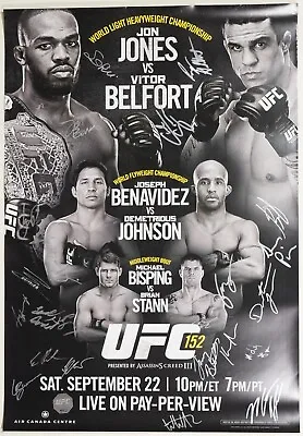 Jon Jones Vitor Belfort Charles Oliveira +21 Signed By Card UFC 152 Poster SBC • $1399.99