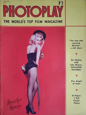 Photoplay August 1953  Marilyn Monroe Gentlemen Prefer Blondes Vera-ellen • $35.14