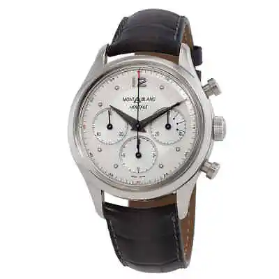 Montblanc Heritage Chronograph Automatic Silver Dial Men's Watch 128670 • $2304.50