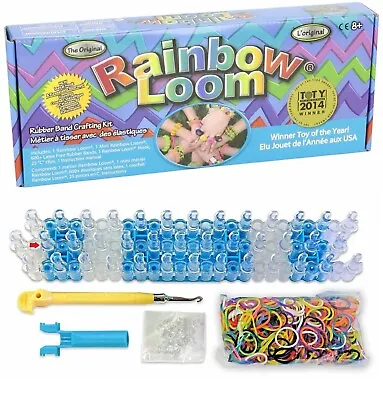 Rainbow Loom Jewellery Making Bracelets Crafting Rubber Band Crafting Kit DIY • £7.89