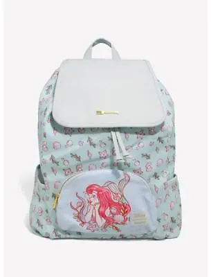 Loungefly Disney The Little Mermaid Ariel Sea Slouch Backpack • $69.99