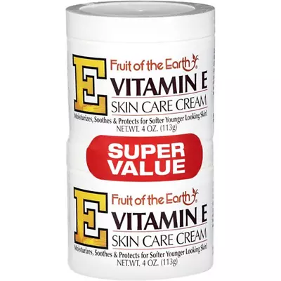 Fruit Of The Earth Vitamin E Skin Care Cream Super Value 4 Oz. 2 Pack • $8.47