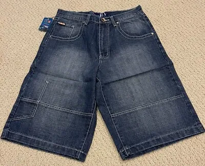 NWT Men’s LK9 Md. Blue Cotton Regular Fit Denim Jean Shorts ALL SIZES • $11.99