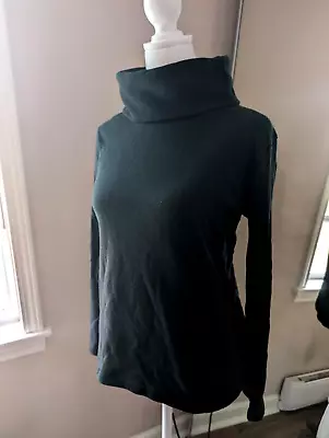 J.Crew Black Fleece Lined Turtleneck Sweater Womens XS • $8