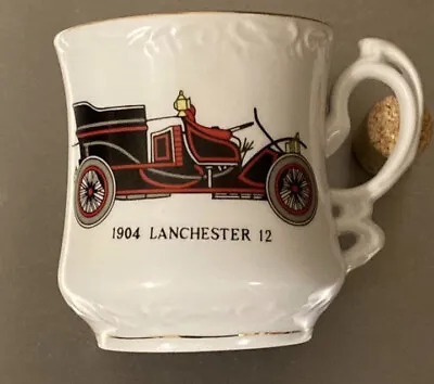 Vintage Mustache Mug 1904 Lanchester 12 Classic Car Auto Mug Coffee Tea Cup • $25