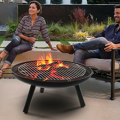 $42.99 • Buy Lonabr Portable Fire Pit Grill Camping BBQ Firepit Wood Burning Patio Backyard