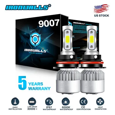 For Nissan Frontier 2001-2020 9007 LED Headlight Hi Low Beam Bulbs Super Bright • $22.59