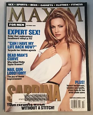 1999 Maxim Magazine October Melissa Joan Hart Cover Feature • $11.99