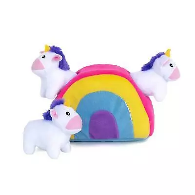 Zippy Paws Burrow - Unicorn In Rainbow • $32.99