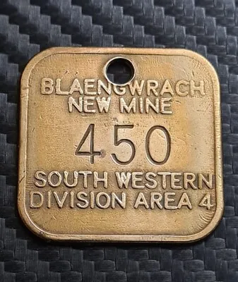 £13.99 • Buy Original 32mm Blaengwrach Colliery Pit Check Wales Welsh Miners Lamp Tally