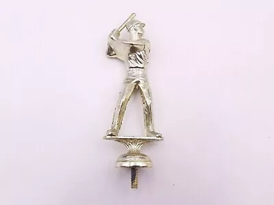 Vintage Tropar Baseball Trophy Topper Top Short Bat Metal Screw On Fairfield NJ • $15