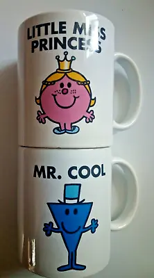 Pair Of Vintage Mr Men & Little Miss Retro Coffee Mugs- Excellent • £16.99