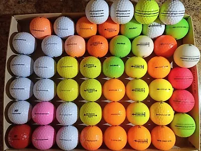 NITRO & VOLVIK Golf Ball Mix Incl. 16 ULTIMATE DISTANCE Used/bulk Lot Of 50! • $31.50