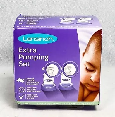 Factory Sealed~Lansinoh Extra Breast Milk Pumping Set With Lansinoh Pump Parts • $26.88