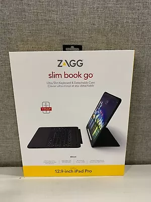 Zagg Slim Book Go Backlit Slim Keyboard Hinged Case(iPad Pro 12.9  3rd Gen 2019) • $24.99