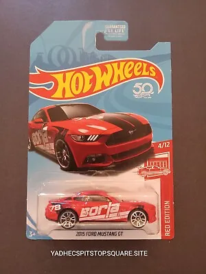 2018 Hot Wheels Target Red Edition Exclusive 15 Ford Mustang Gt #4/12 50 Years • $10.44