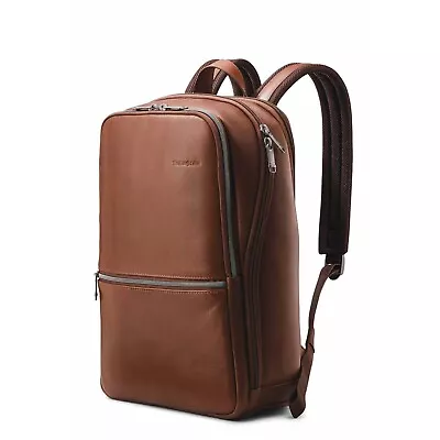 Samsonite Classic Leather 14.1 Inch Laptop Backpack Cognac • $209