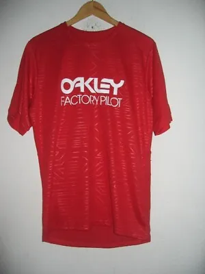 Brand New Oakley Factory Pilot Mtb Ss Red Shirt Jersey Size Small • $17.49