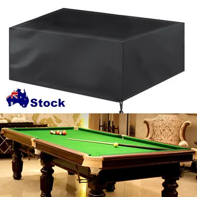 7FT/8FT Pool Snooker Billiard Table Cover Polyester Waterproof Dust Cap Outdoors • $44.97